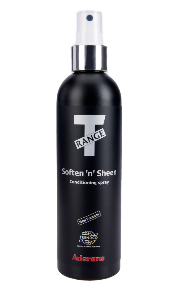 Trendco T-Range Soften 'n' Sheen Conditioning Spray for synthetic hair fibres